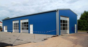 Gewerbehalle: 9,0 x 24.57 x 4.50 m - gedämmt 80mm - microliniert 3