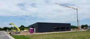 Pultdachhalle für Werkstoffprüfungen - FormI Hallen