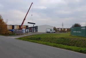 Halle : 12,0 x 42,59 x 4,50m - 10° Dachneigung lieferbar